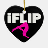 Stolpernder Gymnast Keramik Ornament (Vorne)