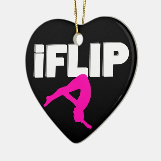 Stolpernder Gymnast Keramik Ornament (Links)