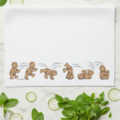 Stolperndes Teddybär-Tuch Handtuch (Gefaltet)