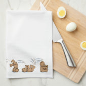 Stolperndes Teddybär-Tuch Handtuch (Viertel Falte)