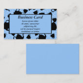 Stolperndes Tee-Party Visitenkarte (Vorne/Hinten)