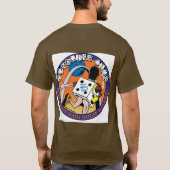 Stolperndes Würfel-Vollmond-Hasch-Shirt T-Shirt (Rückseite)