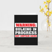 Stolperstollen in Bewegung Funny Weight Lifting Bo Karte (Gelbe Blume)