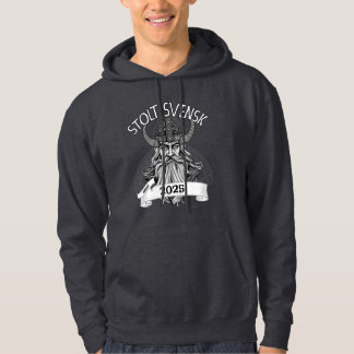 Stolt att vara svensk anpassningsbar hoodie