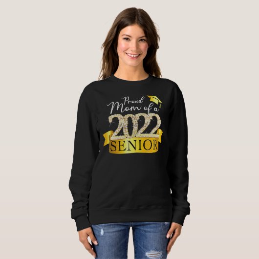 Stolz 2022 Hochrangige Mama I Elegante Gelbe Feier Sweatshirt (Vorne ganz)