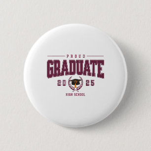 Stolz 2025 Abschluss an der High School Abitur Vie Button