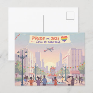 "Stolz 2025 - Liebe ist grenzenlos" Postkarte