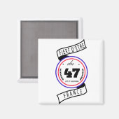 Stolz, 47 zu sein magnet (Vorderseite/Rückseite)