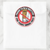 Stolz 5 Jahre sein Runder Aufkleber (Tasche)