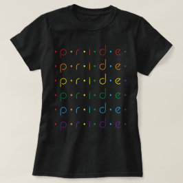 Stolz 6-mal in LGBTQ-Farben mit Regenbogen wiederh T-Shirt