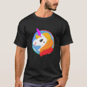 Stolz 8-Bit Unicorn Rainbow Graphic T-Shirts LGBT (Vorderseite)