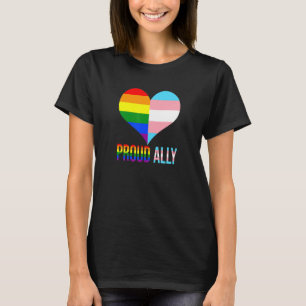 Stolz Albert Pride Lgbt Transgender Flag Herz Gay  T-Shirt