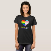 Stolz Albert Pride Lgbt Transgender Flag Herz Gay T-Shirt (Vorne ganz)