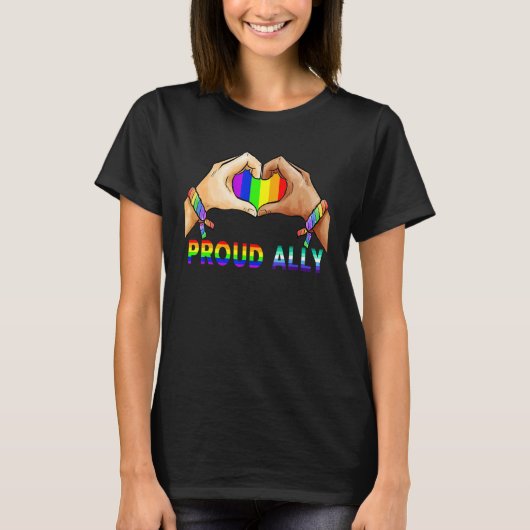 Stolz Albert Pride Lgbt Transgender Flag Herz Gay T-Shirt (Vorderseite)