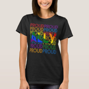 Stolz Ally Lgbt Rainbow Flag Gay Lesbian Pride T-Shirt