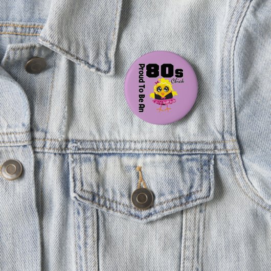 Stolz als 80er Chick Button (Beispiel)