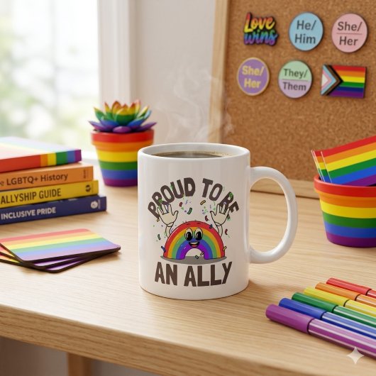 Stolz als alleinige Rainbow-Feier Kaffeetasse