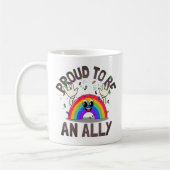 Stolz als alleinige Rainbow-Feier Kaffeetasse (Links)