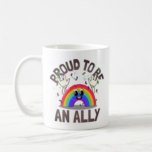Stolz als alleinige Rainbow-Feier Kaffeetasse (Links)