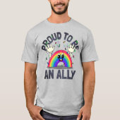 Stolz als alleiniger Regenbogen T-Shirt (Vorderseite)