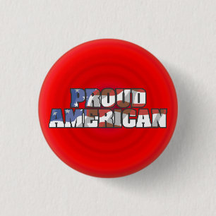 Stolz als Amerikaner - Button