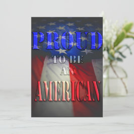 Stolz als Amerikaner Einladung