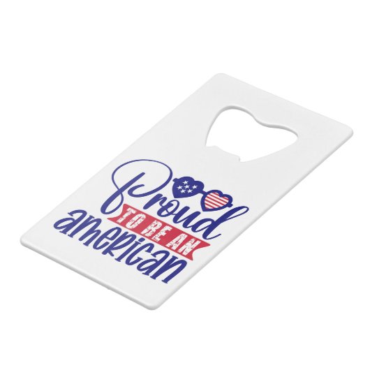 Stolz als Amerikaner Geldbeutel Flaschenöffner (Rückseite Schrägansicht)