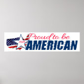 Stolz als Amerikaner Poster (Vorne)