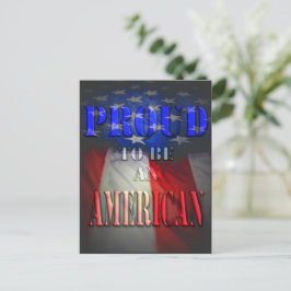 Stolz als Amerikaner Postkarte