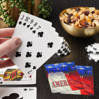 Stolz als Amerikaner Spielkarten