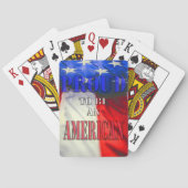 Stolz als Amerikaner Spielkarten (Rückseite)