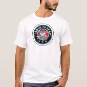 Stolz als Amerikaner T-Shirt (Vorderseite)