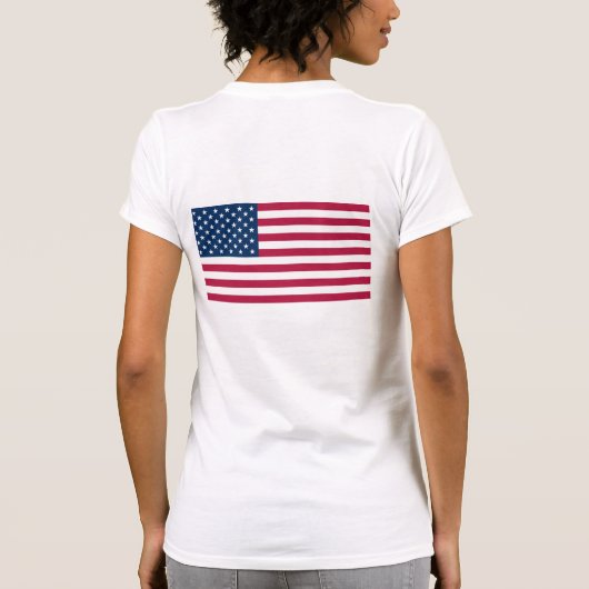 Stolz als Amerikaner T-Shirt (Rückseite)