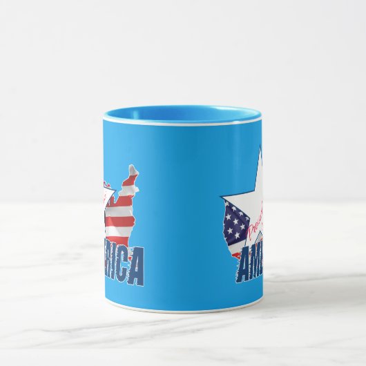 Stolz als Amerikaner Tasse (Zentrum)