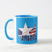 Stolz als Amerikaner Tasse (Links)