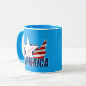 Stolz als Amerikaner Tasse (Vorderseite Links)