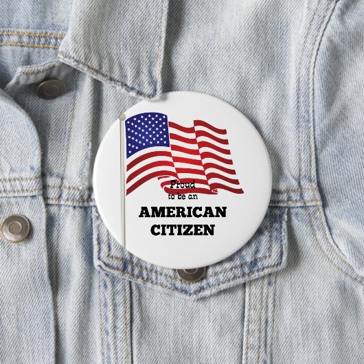 Stolz als amerikanischer Bürger Button (Beispiel)