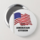 Stolz als amerikanischer Bürger Button (Vorne & Hinten)