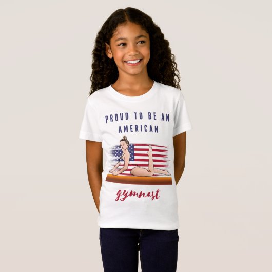 Stolz als amerikanischer Gymnast Version 2 T-Shirt (Vorne ganz)