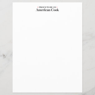 Stolz als amerikanischer Koch Flyer