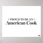 Stolz als amerikanischer Koch Poster (Vorne)