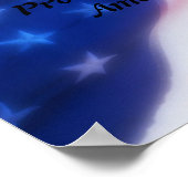Stolz als amerikanisches Poster (Ecke)