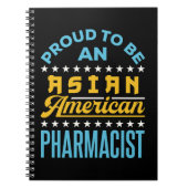Stolz als asiatischer amerikanischer Apotheker Notizblock (Vorderseite)