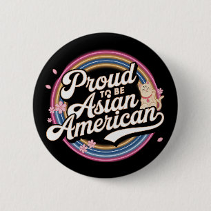 Stolz als asiatisches Amerika Button
