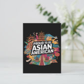 Stolz als asiatisches Amerika Postkarte (Stehend Vorderseite)