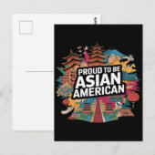 Stolz als asiatisches Amerika Postkarte (Vorne/Hinten)