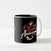 Stolz als asiatisches Amerika Zweifarbige Tasse (VorderseiteRechts)