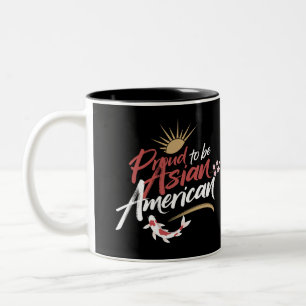 Stolz als asiatisches Amerika Zweifarbige Tasse
