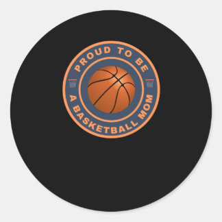 Stolz als Basketball-Mama Runder Aufkleber