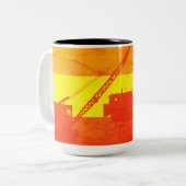 Stolz als Betriebsingenieur für Südwestfarben Zweifarbige Tasse (Vorderseite Links)